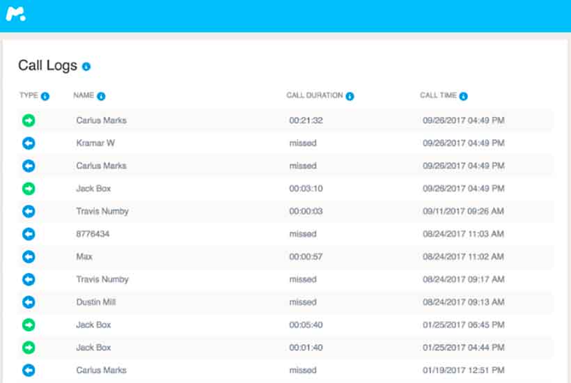 mSpy App dashboard - mSpyLite