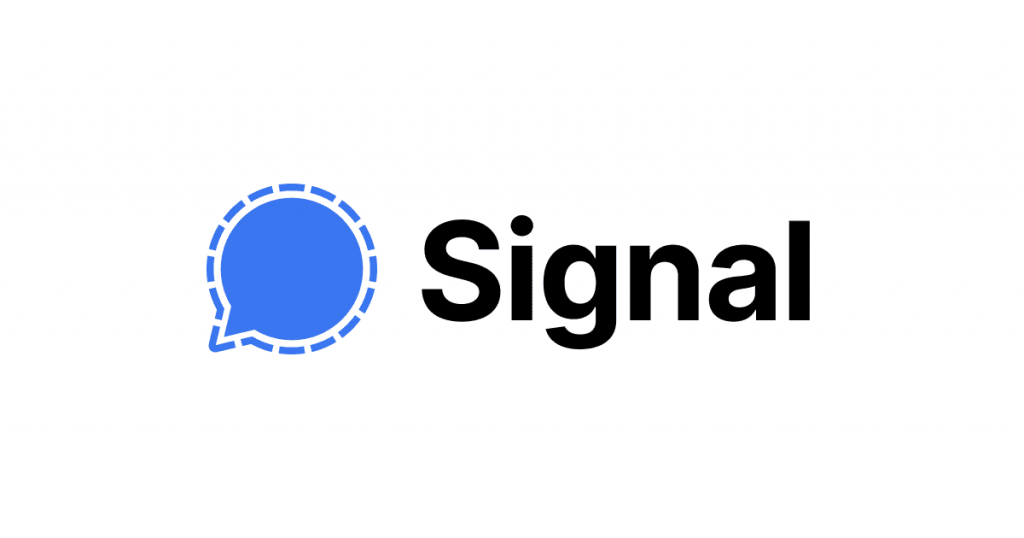 Signal app banner